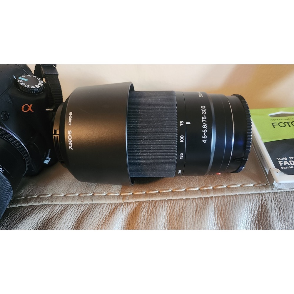Sony Alpha DSLR-A200 10.2MP Digital SLR Camera W 18-70mm & 4.5-5.6/75-300 Lens - Picture 5 of 16